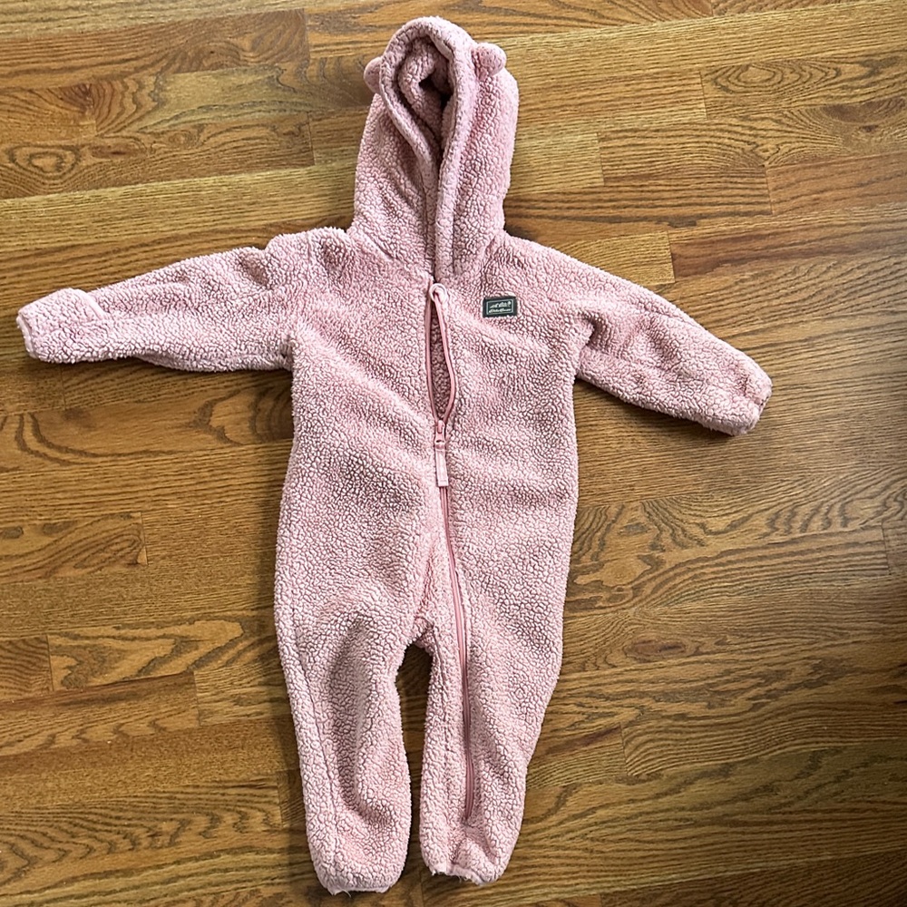 Eddie Bauer Pink Sherpa Kids Footie
